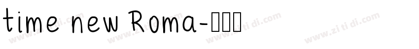 time new Roma字体转换